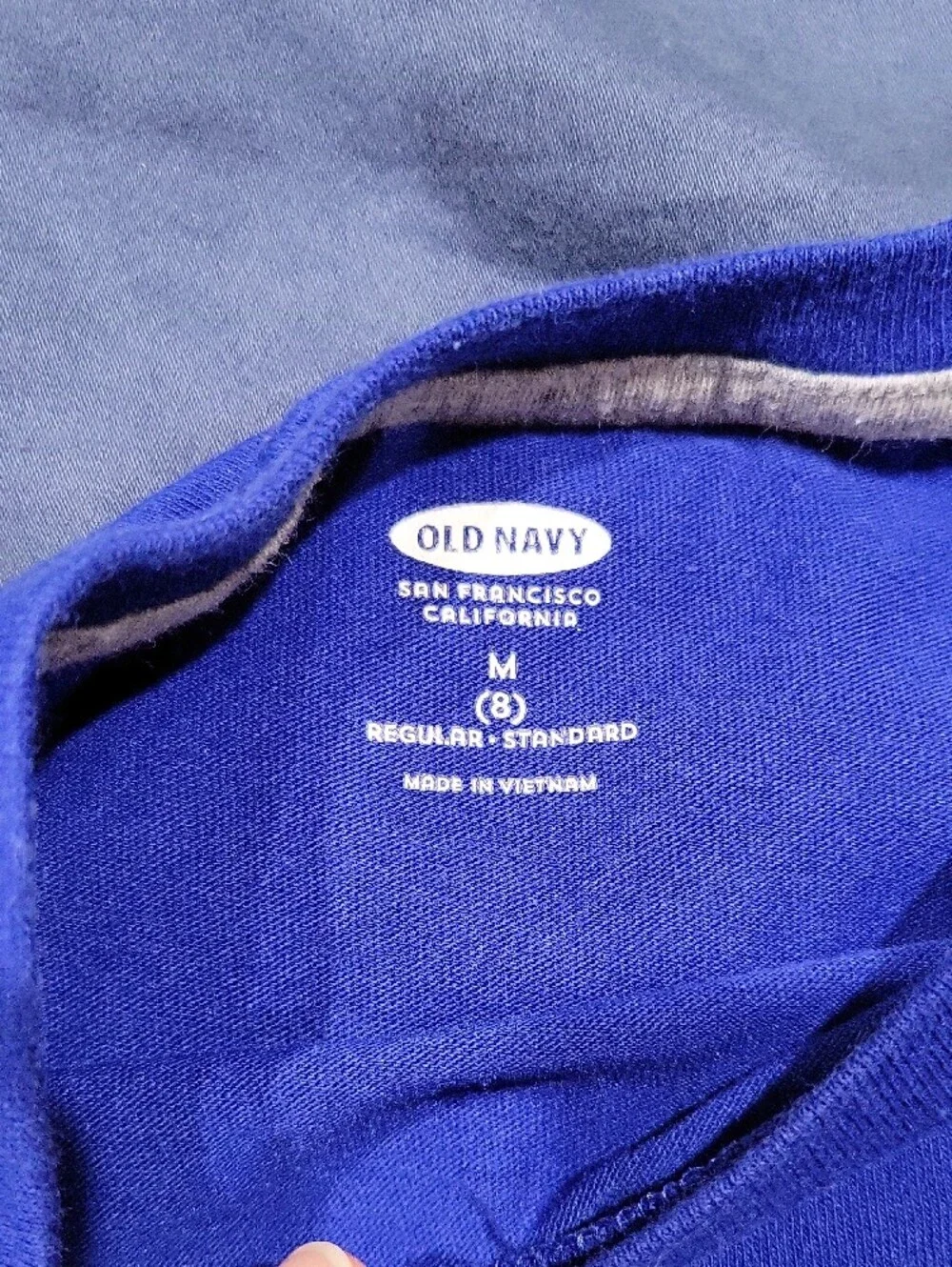 Old Navy Kids Long Sleeve Crew Tee - Blue